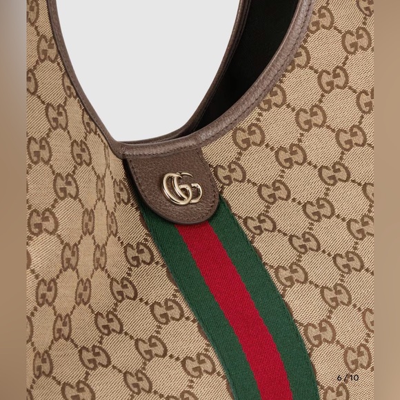 Gucci Beige Monogram Tote Brand New tags attached! Still in box - Picture 4 of 16